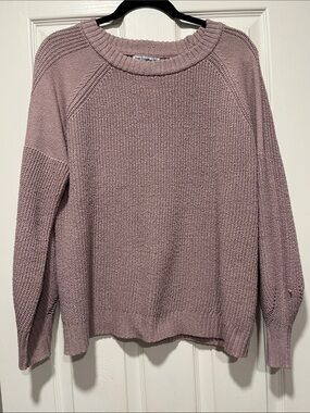 Pink Clover Dusty Mauve Crewneck Sweater